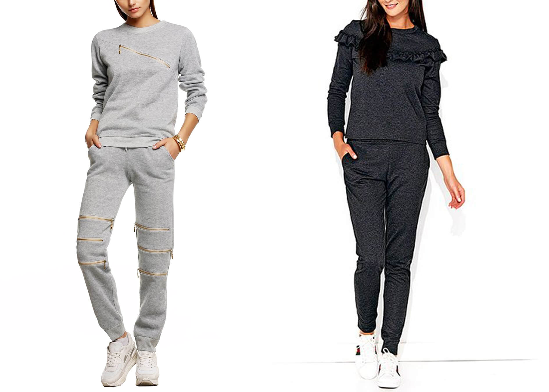Sweater nữ phối quần Jogger (Nguồn hình: google)